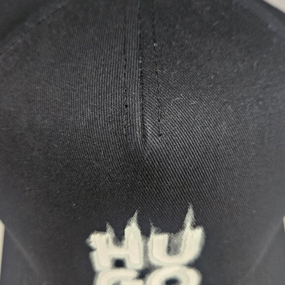 Hugo Boss Smokey Hat Mens Black Snapback Baseball Cap - Picture 6 of 6
